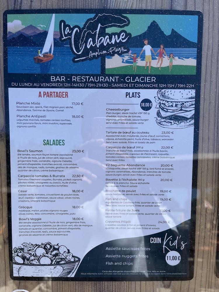 La cabane insolite - Amphion Plage - Menu Image 2