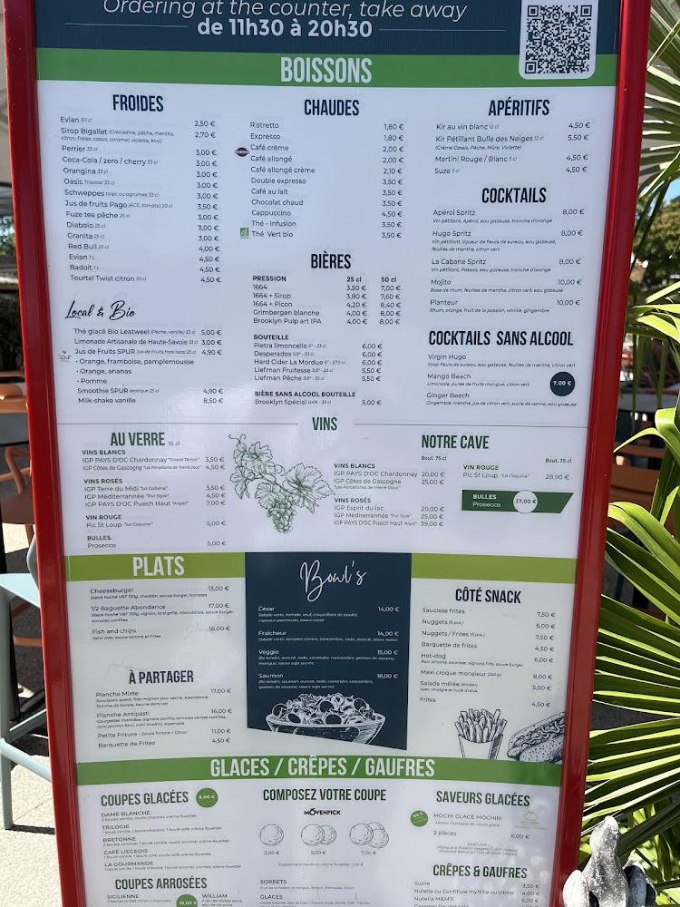 La cabane insolite - Amphion Plage - Menu Image 3